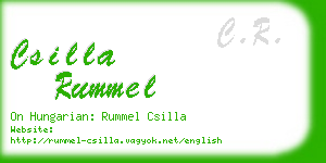 csilla rummel business card